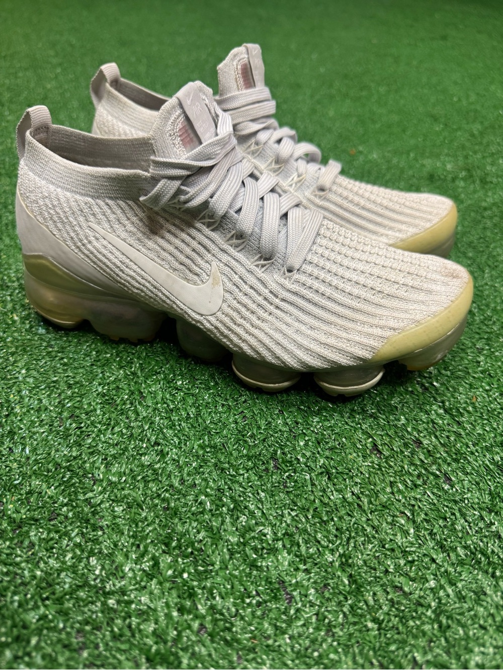 Nike Air Vapormax Flyknit 3 Pure Platinum White Women's Size 7.5 US AJ6910-100